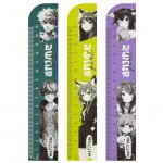 Линейка 15см MESHU "Anime", деревянная, ассорти, европодвес Линейка 15см MESHU "Anime", деревянная, ассорти, европодвес