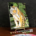 Картина по номерам на холсте с подрамником «Бенгальский тигр» 30×40 см