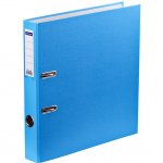 Папка-регистратор OfficeSpace, 50мм, бумвинил, с карманом на корешке, голубая