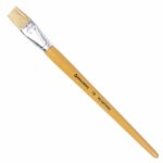 Кисть BRAUBERG щетина, плоская, №18, 200206 Кисть BRAUBERG щетина, плоская, №18, 200206