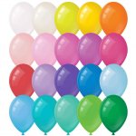 Воздушные шары, 100шт., М12/30см, Поиск, ассорти, пастель+декор